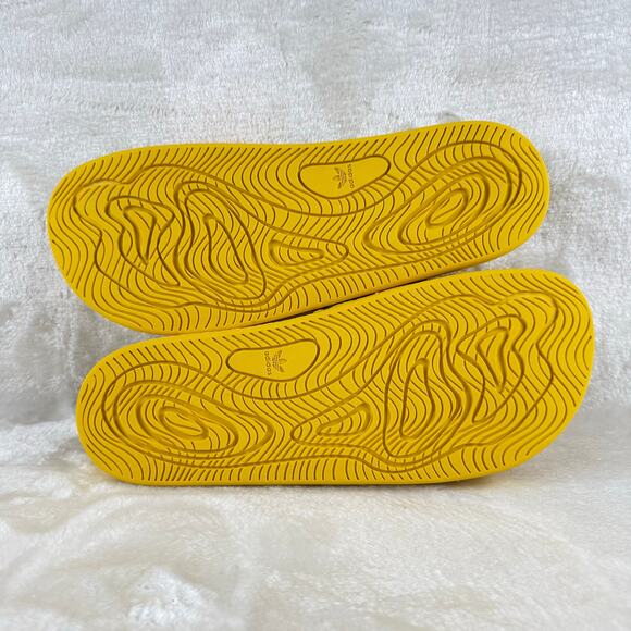 Adidas Pharrell Williams Chancletas Hu Boost Slides Men\'s Size 10 Yellow H04407